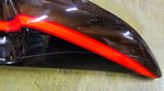 2007 Harley Flhtcuse2 Screamin Eagle Ultra CVO Electric orange Left Side Cover