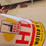 VTG Penn Drake Oil Can Steel 1960s Qt Full Collect Petroliana Grafix Gas Tin Can