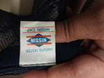 Vtg Industrial Warehouse Cap Hat 681-7770 Dark Blue Nissin OS Snapback