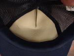 Vtg Industrial Warehouse Cap Hat 681-7770 Dark Blue Nissin OS Snapback