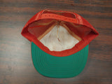 Vtg Knicker Bocker "Big Nick" Russell Company Mesh Trucker Hat White Red Cap