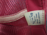 Vtg Knicker Bocker "Big Nick" Russell Company Mesh Trucker Hat White Red Cap
