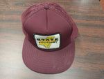 Vtg Maroon State Equipment Mesh Trucker Snapback Hat K-Product Pennant Winner