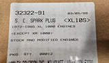 Screamin Eagle Harley Davidson 2-Pack Electrode Split-V Spark Plugs NOS 32322-91