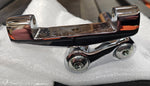 OEM Harley Davidson Chrome ADJ Passenger Footboard Mounts NOS Softail 50769-07