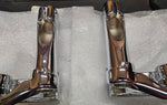 OEM Harley Davidson Chrome ADJ Passenger Footboard Mounts NOS Softail 50769-07