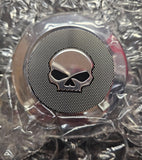 Screamin Eagle Harley Skull Heavy Breather Air Cleaner End cap Medallion Touring