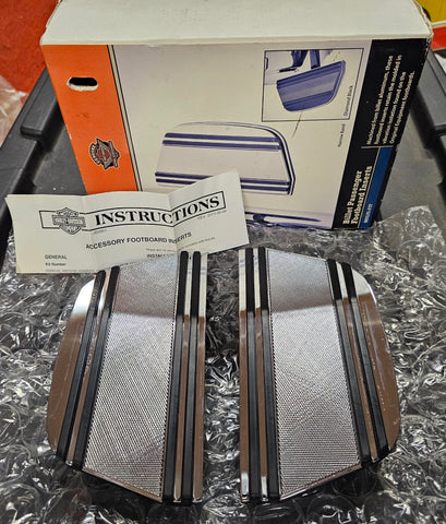 OEM Harley Davidson Narrow Band Passenger Footboard Inserts NOS Touring 51017-01