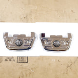 V Wing Passenger Floorboard Chrome Covers Harley Road King Touring Heritage FLHR