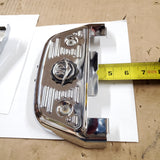 V Wing Passenger Floorboard Chrome Covers Harley Road King Touring Heritage FLHR