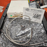 OEM Harley Front SS Braided Steel Dual Disc Brake Line Kit Road King FLHR 00^