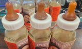 VTG Glass Evenflo Nurser Baby Bottles Lot 80z NOS Brand new Advertising extras!