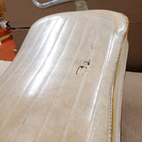 VTG Ribbed White OEM Harley Buddy Seat Sportster FLH Sprint Grab rail K Ironhead
