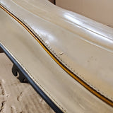 VTG Ribbed White OEM Harley Buddy Seat Sportster FLH Sprint Grab rail K Ironhead