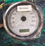 OEM Harley Davidson 5" KPH Silver Speedometer Guage Meter Fat Bob FXD 67204-09
