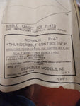 Vtg Megow Super commander Balsa Model Airplane Box Instructions p47 thunderbolt