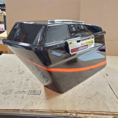 1993-2013 Left CVO Saddlebag OEM Harley touring FLH bagger Glide Electric Orange