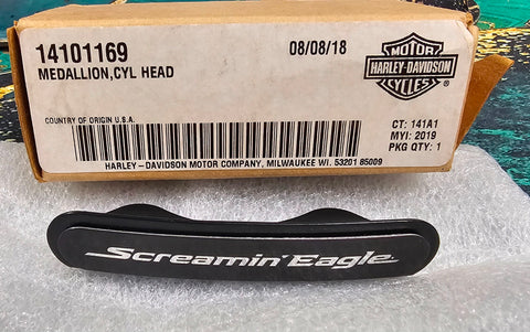 OEM Harley Davidson Cylinder Head Medallion NOS Screamin Eagle FLTRXSE 14101169