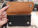 New 6 In. Black Harley Davidson Wallet W/ Chain Money Change Holder
