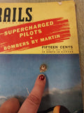 Vtg 1941 Air Trails Toy Airplane Gas Powered History Magazine Literature Pilots