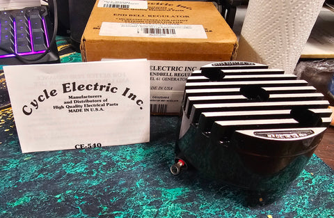 Cycle Electric INC. CE-546 6 Volt End Regulator Low Output Generator DS-325484