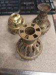 Antique Victorian Miscellaneous Brass Gas Sconce Light Lamp Burner Fixture Lot