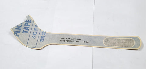 NOS Harley Left Fender Trim Decal Blue FLH Electra Glide 1977 Shovelhead OEM New