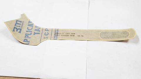NOS Harley Left Fender Trim Decal Grey FLH Electra Glide Cla 1977 Shovelhead OEM