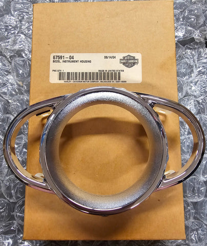 OEM Harley Bezel Instrument Gauge Trim Housing Cover NOS V-Rod VRSCB 67591-04