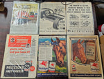 VTG 1930-1940s Collectible Advertising Magazine Lot Automobile Gas Railroad Tire