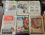 VTG 1930-1940s Collectible Advertising Magazine Lot Automobile Gas Railroad Tire