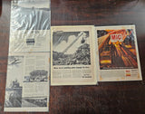 VTG 1950-1960 Magazine Advertising Lot Sears Good Year Automobile Tires Goodrich