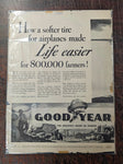 VTG 1950-1960 Magazine Advertising Lot Sears Good Year Automobile Tires Goodrich