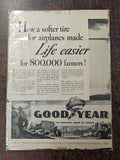 VTG 1950-1960 Magazine Advertising Lot Sears Good Year Automobile Tires Goodrich