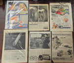 VTG 1930-1940s Advertising Collectible Magazine Poster Lot Mancave Garage Auto