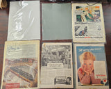 VTG 1930-1940s Advertising Collectible Magazine Poster Lot Mancave Garage Auto