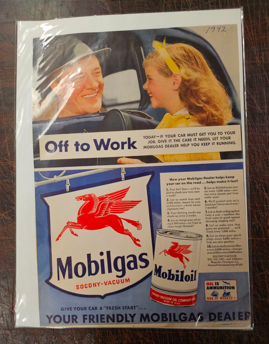 VTG 1930-1940s Advertising Collectible Magazine Poster Lot Mancave Gar ...