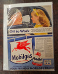 VTG 1930-1940s Advertising Collectible Magazine Poster Lot Mancave Garage Auto