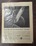 VTG 1930-1940s Advertising Collectible Magazine Poster Lot Mancave Garage Auto