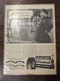 VTG 1930-1940s Advertising Collectible Magazine Poster Lot Mancave Garage Auto