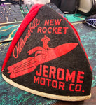 VTG 1950s Oldsmobile Jerome CO. New Kensington Red Raiders Cap Hat Advertising