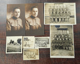 VTG Antique WW1 Military Doughboy American USA Soldier Uniform Photographs Lot
