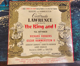 VTG Gertrude Lawrence "The King and I" Musical 45RPM Vinyl Decca 6 Records 9-260