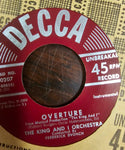 VTG Gertrude Lawrence "The King and I" Musical 45RPM Vinyl Decca 6 Records 9-260