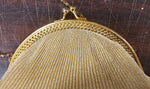 Vtg Gold Mesh Fashion Fancy Women Evening Bag Shoulder Chain Purse Oyster Shell!