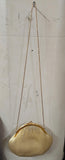 Vtg Gold Mesh Fashion Fancy Women Evening Bag Shoulder Chain Purse Oyster Shell!