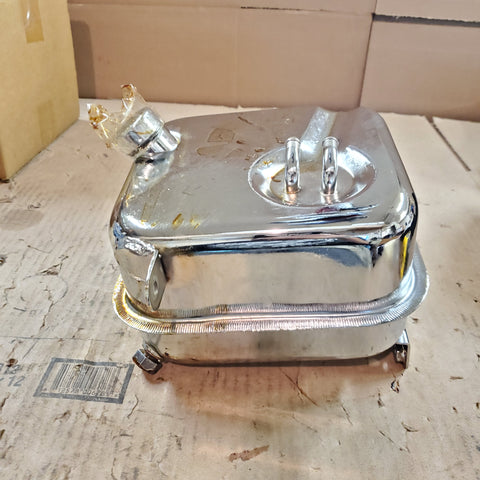 NOS Swingarm Chrome Oil Tank 1982-1986 FX FL Harley Davidson Superglide Baggers