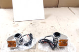 Front Fork Tube Mount Custom Harley Chopper Softail Wide glide Dyna Turn Signals