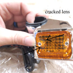 Front Fork Tube Mount Custom Harley Chopper Softail Wide glide Dyna Turn Signals