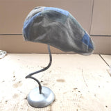 Stetson Laughlin Driver Patchwork Flat Cap Hat Plaid Flannel Large/X Large Wool